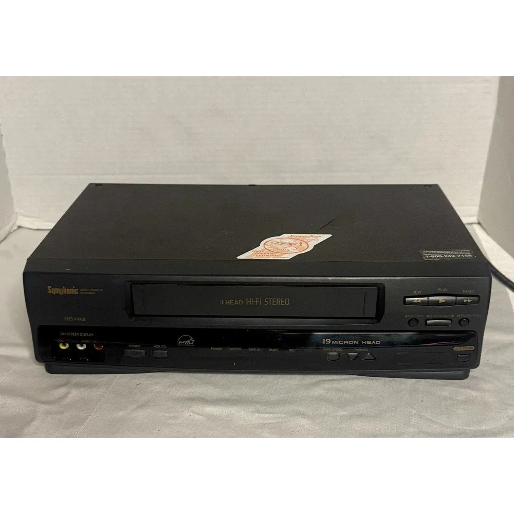 Symphonic VR-69WF VCR VHS Tested Working Video Cassette Movie Player